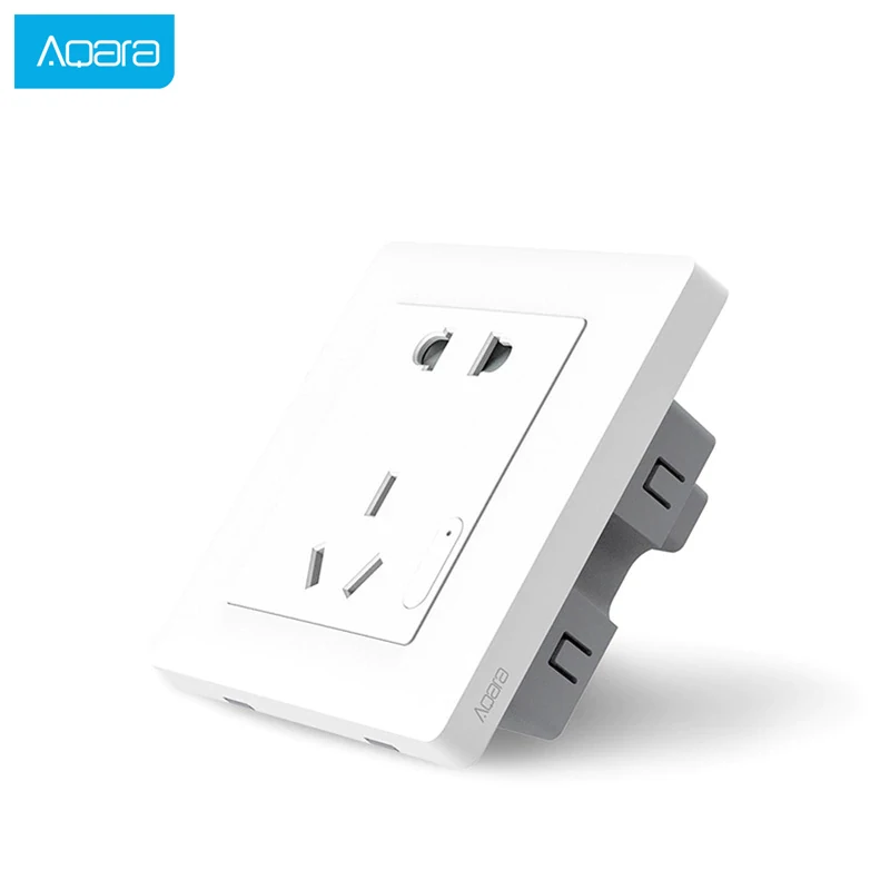 Aqara Smart Wall Socket ZigBee Wireless Mijia Phone Control Wall Socket Switch Work For Xiaomi Smart Home Kits APP