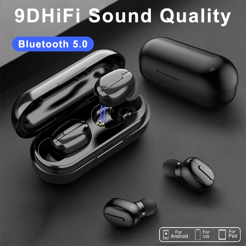 Nuevo  Auriculares estéreo L13 TWS auriculares inalámbricos con Bluetooth 9D, HIFI, IPX6, reducción de ruido, pantalla a Color, para teléfono JlwjeAnlJ8k