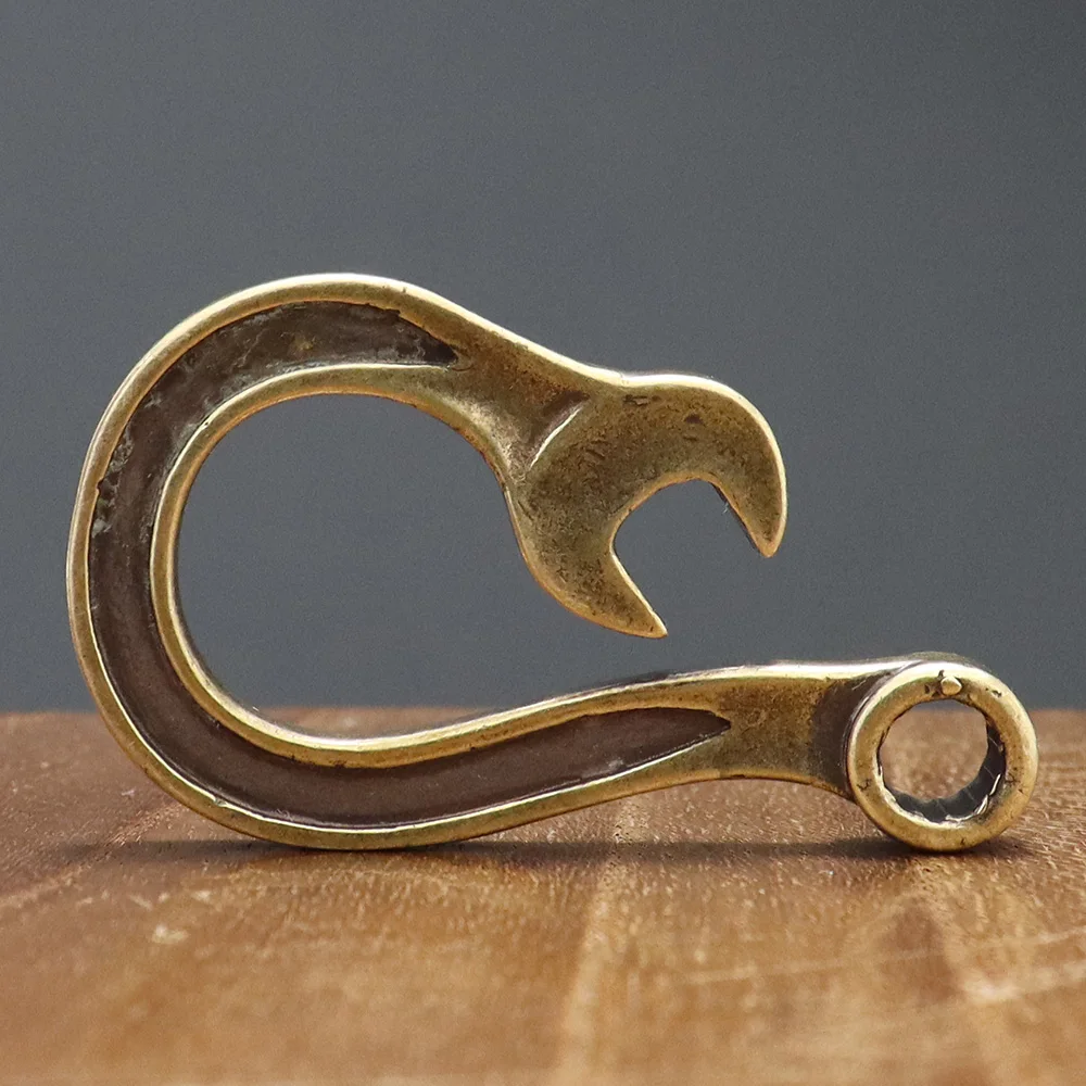 wrench keychain pendants copper (2)