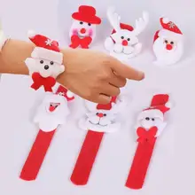 Рождественский браслет, украшение на Рождество, детский подарок, Санта-Клаус, снеговик, олень, новогодние вечерние украшения