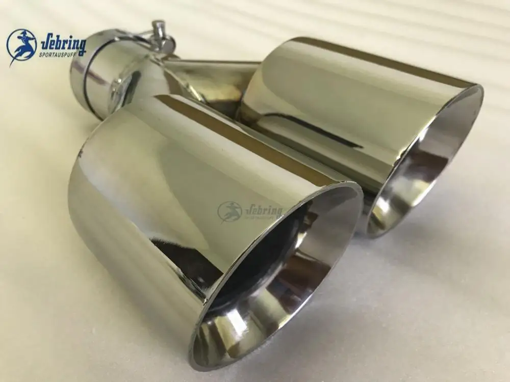 Stainless steel skew double steel Universal DUAL Automobile exhaust pipe Muffler Car accessories modification exhaust muffler tip,exhaust trim pipe,exhaust pipe muffler