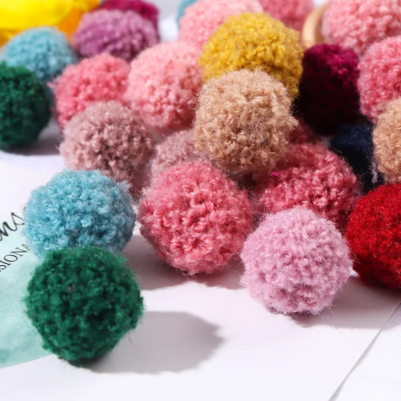 50pcs cotton Pom Poms, Assorted color cotton pompom balls, Handmade Craft  Supply 20mm