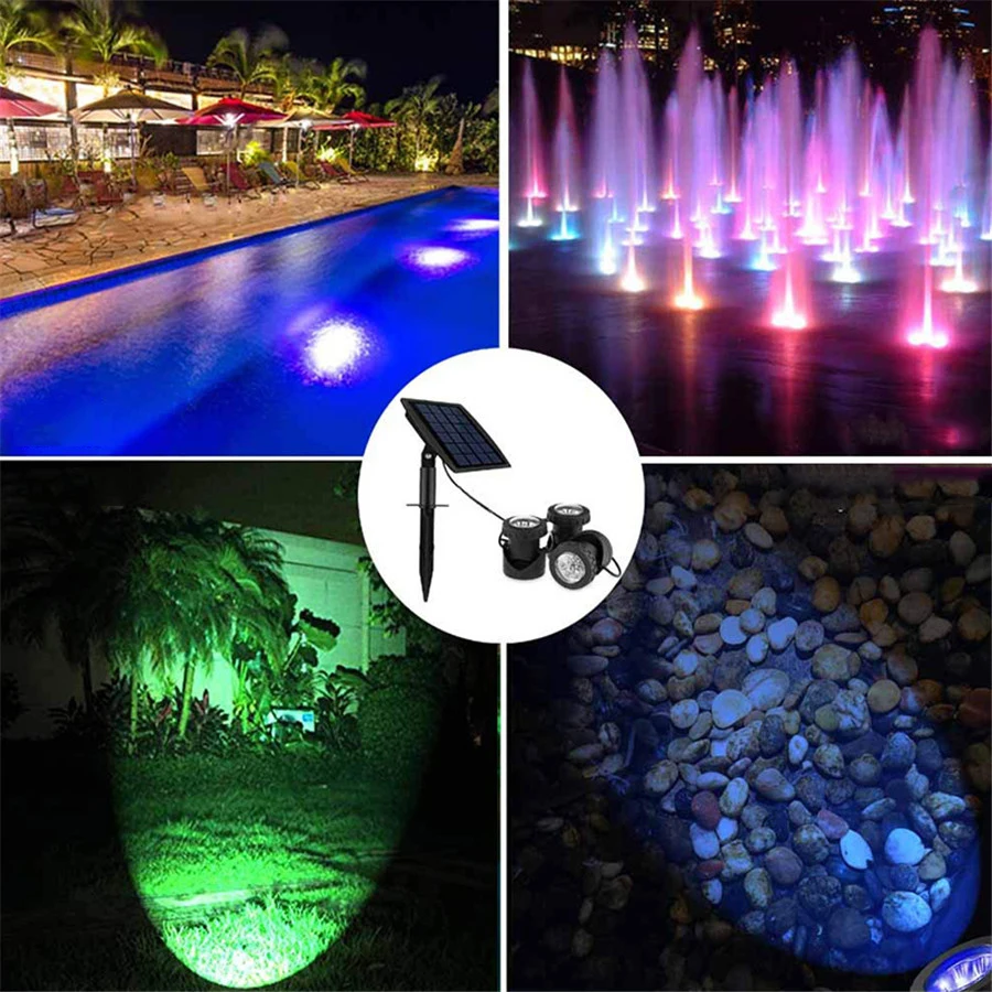 Lights & Lighting Outdoor Lighting Underwater Solar Light Waterproof