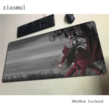 

hellsing mouse pad gamer High-end 90x40cm notbook mouse mat gaming mousepad large locrkand pad mouse PC desk padmouse mats