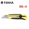 TOVIA 25mm Retractable Knife SK5 Stainless Steel Utility Knife Snap-Off Blade Cutting Box Paper Plastic Pocket Knife ► Photo 1/6