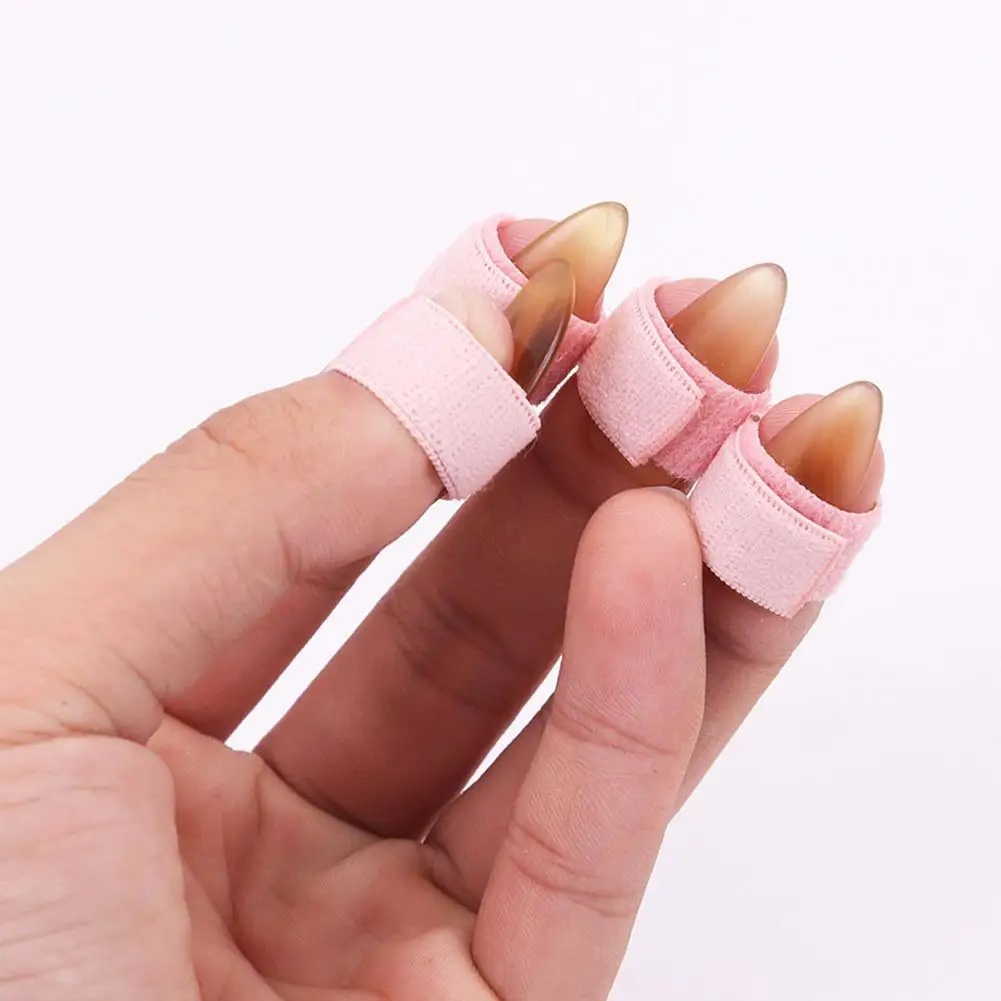 

Guzheng Nail Cover Adjusted Size Tape-Free Breathable Guzheng Finger Protector for Adult Children Practice Protection