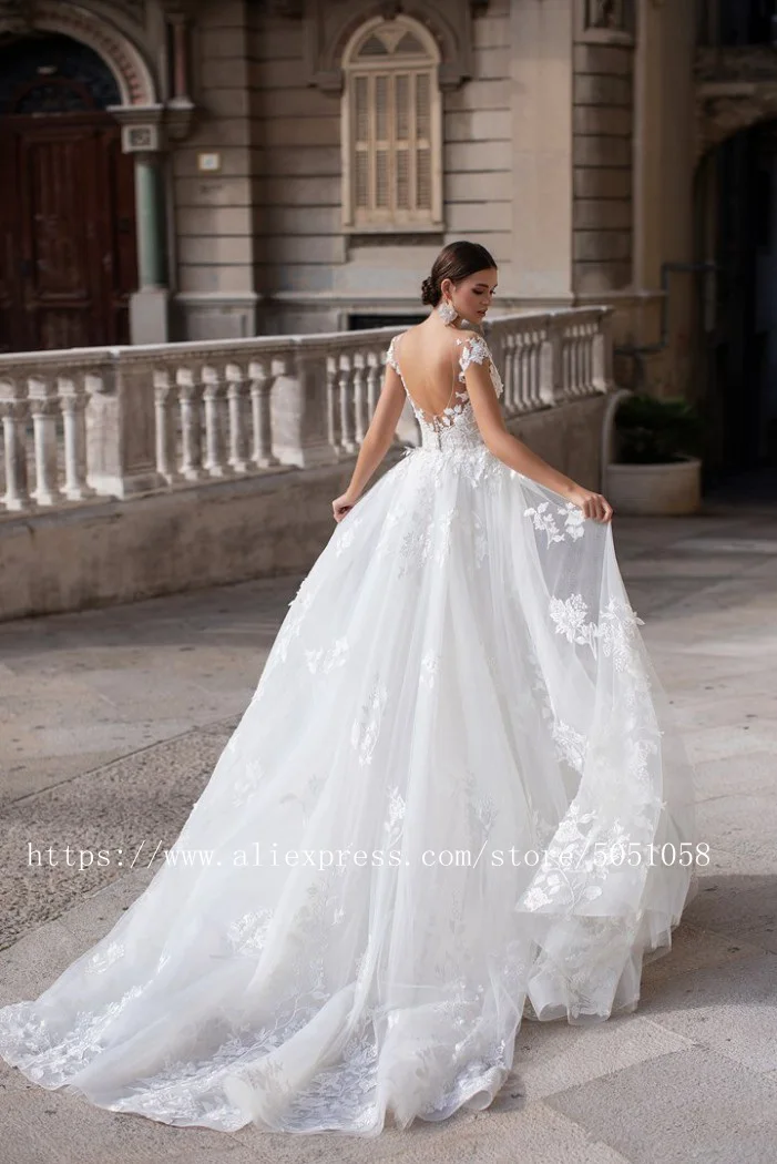 2 в 1 свадебное платье со съемным шлейфом, платье невесты, свадебное платье Superbweddingdress