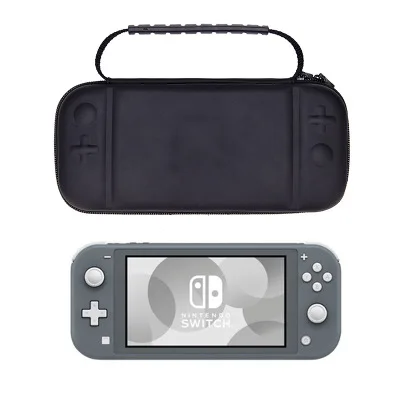 Switch Lite сумка для хранения подходит для игровой машины защитная сумка ns Lite сумка на молнии с ручкой Жесткая Сумка - Цвет: Черный