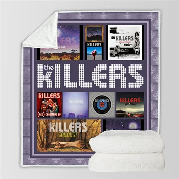 

SOFTBATFY Killers Fleece Throw Blanket Sofa Bedding Blankets Drop Ship
