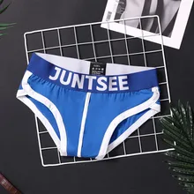 Men Sexy Cotton Underwear Bulge Pouch Breathable         Low Waist Bulge Pouch Briefs Underpants