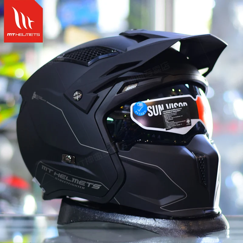 GLX GX23 Dirt Bike Full Face Helmet, DOT Approved, Off-Road ATV, Matte - View #6