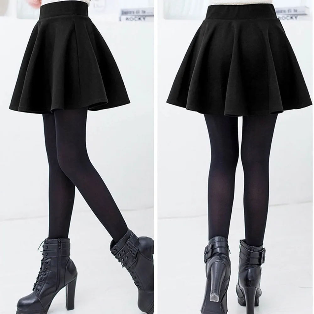 Unique High Waist Stretch Women Mini Pleated Skirts Casual Cotton Flared Pleated High Waisted Casual Skirt 2019 Fashion Blue Unique High Waist Stretch Women Mini Pleated Skirts Casual Cotton Flared Pleated High Waisted Casual Skirt 2019 Fashion Blue