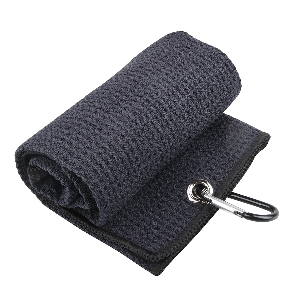 Premium Microfiber Golf Towel with Clip - 5 Colors Available, Perfect for Golf Enthusiasts, Includes Carabiner