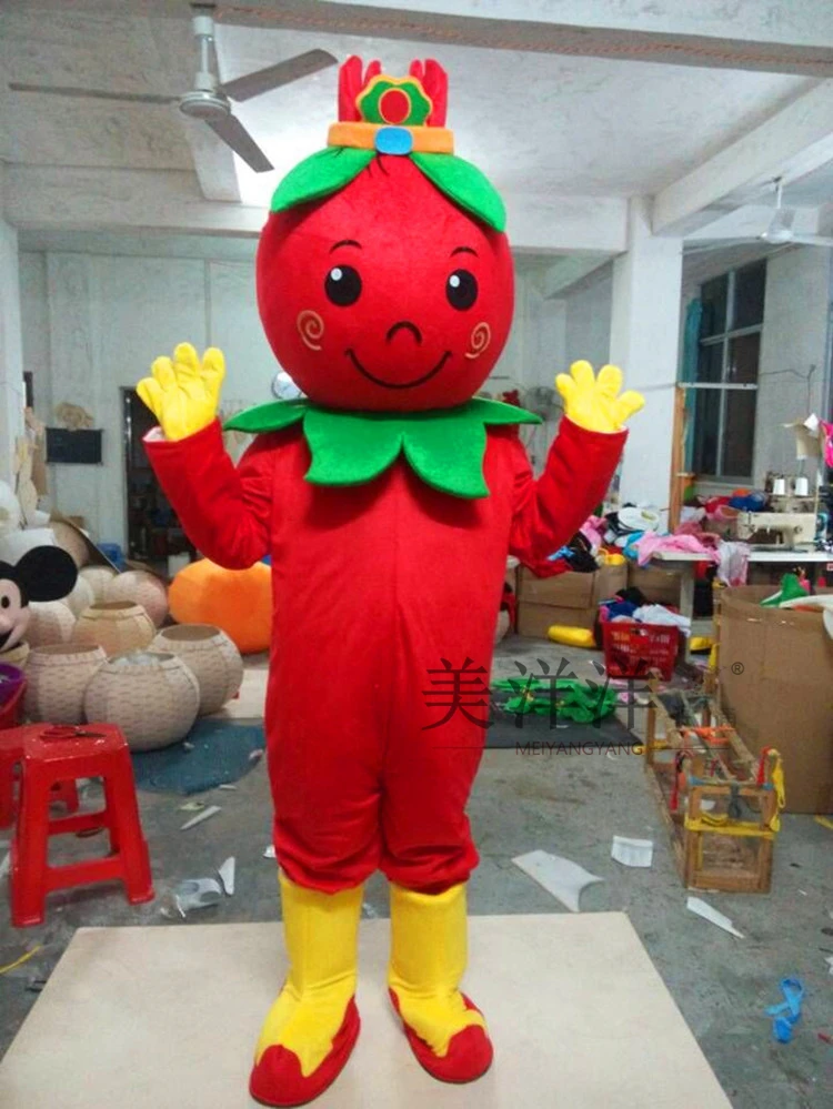 Trophic Red Medlar Chinese Wolfberry Matrimony Vine Lycium Chinensis Mascot Costume Vegetables Costumes for Halloween | Тематическая