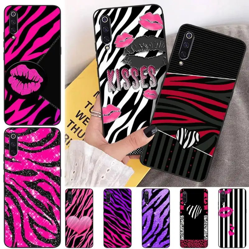 Wumeiyuan Zebra pattern love kiss черный мягкий чехол для телефона Xiaomi mi 6 6plus a2 8 8se a2lite 8lite 9 9se mix2 |
