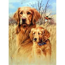 Diamant mosaïque coucher de soleil paysage strass photos point de croix 5D bricolage diamant peinture pleine place loup broderie mur décor(China)