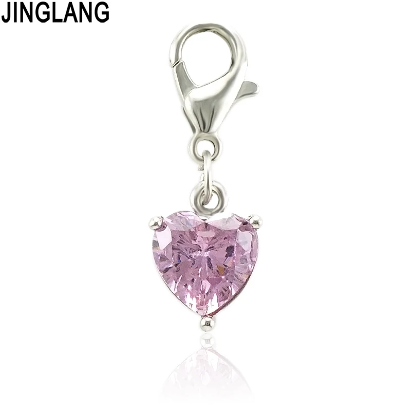 JINGLANG новые модные подвески в виде сердца Стразы DIY ювелирные изделия браслет