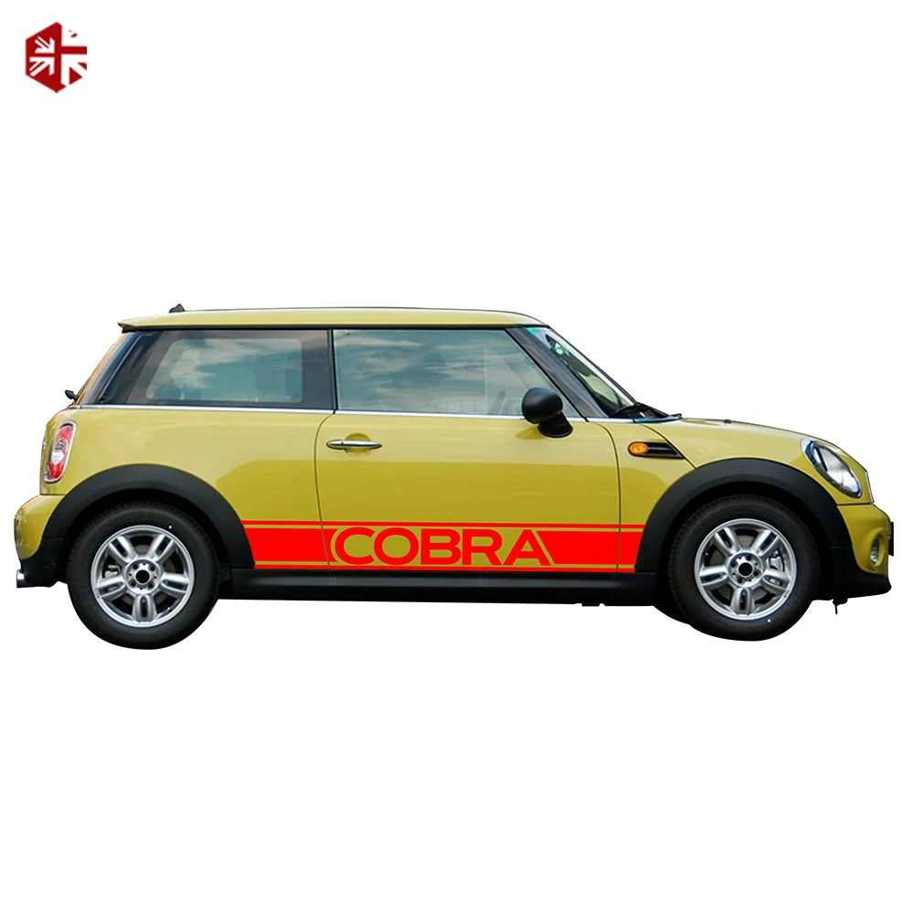 Car Hood Bonnet Roof Rear Trunk Engine Cover Side Stripe Sticker Body Decal For MINI Cooper S R56 3-door JCW One Accessories