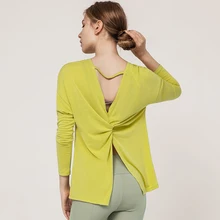 Женские супер мягкие Топы с длинным рукавом для йоги, компрессионная футболка с открытой шеей для кроссфита, выгорания, йоги