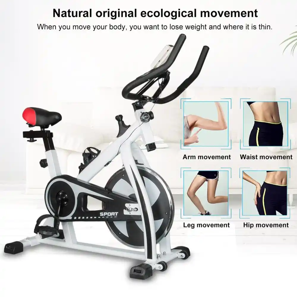stationary bike with moving arms