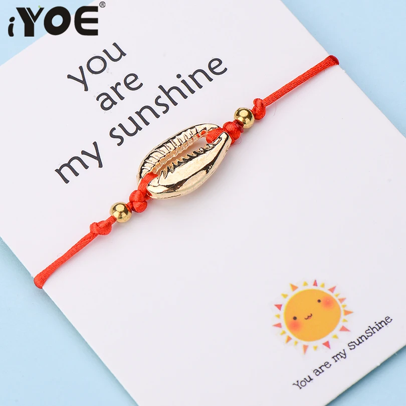 Браслет IYOE с надписью You Are My Sunshine для мужчин и женщин|Браслеты шармами| |