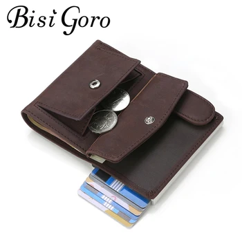 

BISI GORO Pouch for Credit Card Wallet porte carte RFID Anti-theft Fashion Card Case Passport Holder Men and Women Coin Purse