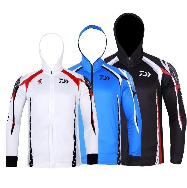 

Summer New Style Outdoor Breathable Quick-Dry Hooded Fishing Suits Sun Protection Clothing UV-Protection Fishing Suits