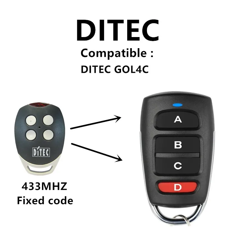 Рисунок 2 - Запасной пульт дистанционного управления DITEC GOL4C