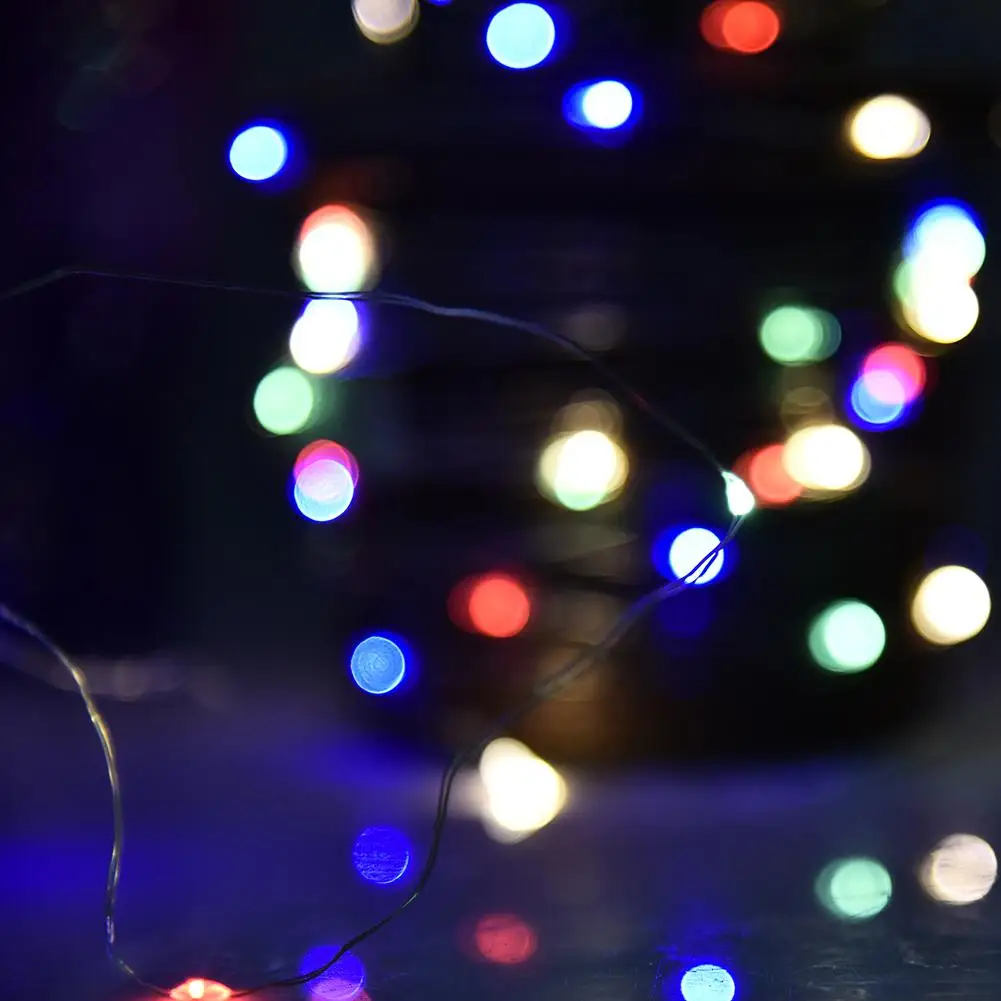 DIY водонепроницаемый автономный гаджет 10 м 100LED 8 Режим Регулируемый светильник с дистанционным управлением энергосберегающий