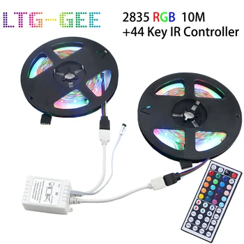 

5m 10m 3528 SMD RGB Color Changing LED Strip Light With 44key Remote Controller for Easter decoration Christmas decoration