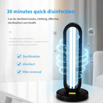 

38W Germicidal Light Bulb 110V us Quartz Lamp UVC Sterilizer Disinfection UV Ozone Ultraviolet Lamp US Plug UV Germicidal Lamp