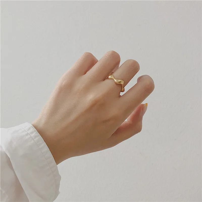 AOMU 1 шт. модные золотые металлические кольца для женщин геометрический крест твист минималистское кольцо вечерние Ювелирные изделия Подарки - Цвет основного камня: 9