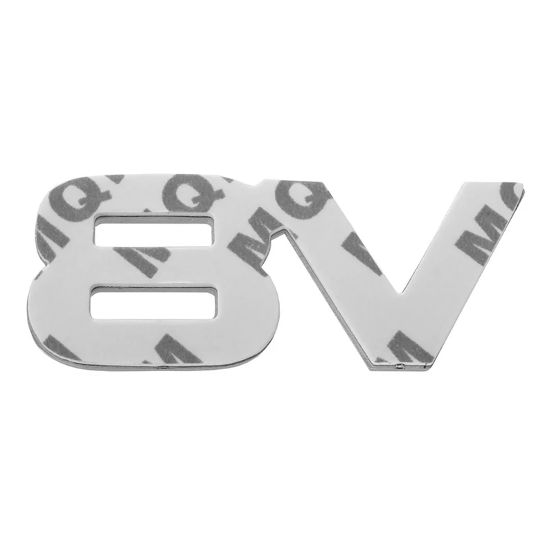 자동차 V8 스티커 7.5x3.5cm, 3D 크롬 스티커 배지 엠블럼