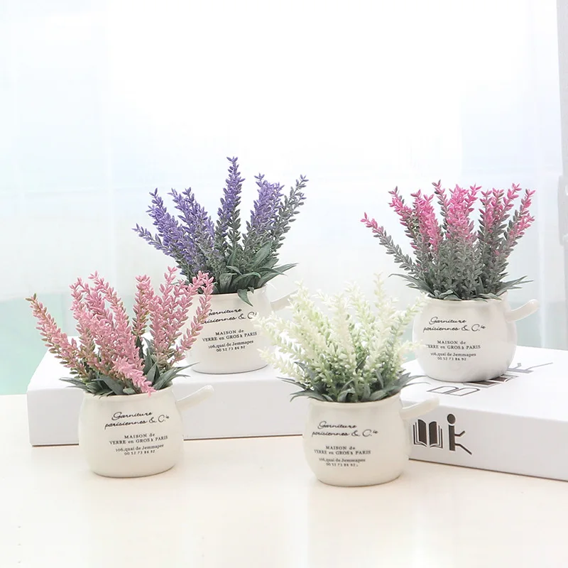 

Home Decoration Hogar Moderno Decoration Artificial Plant Simulation Lavender Desktop Decoration Accessories Home Decor