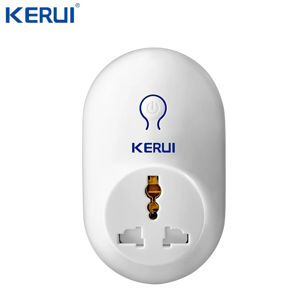 Kerui-interruptor remoto inalámbrico, toma de corriente inteligente, 433MHz, estándar UE, EE. UU., RU, AU, para Control de ALARMA DE SEGURIDAD PARA EL HOGAR