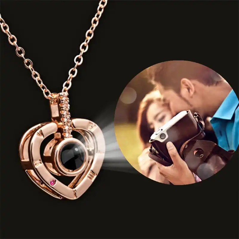 Wwlb Di Proiezione Di Memoria Gioielli Amanti Coppie Personalizzati Foto Collane Con Pendente 100 Lingue I Love You Collana Customized Necklaces Aliexpress