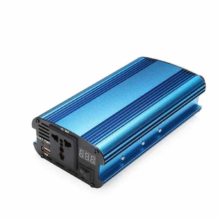 3000 W/4000 W фары для автомобиля на солнечной батарее Мощность Инвертор постоянного тока в 12/24V к переменному току 220V Модифицированная синусоида преобразователь FKU66