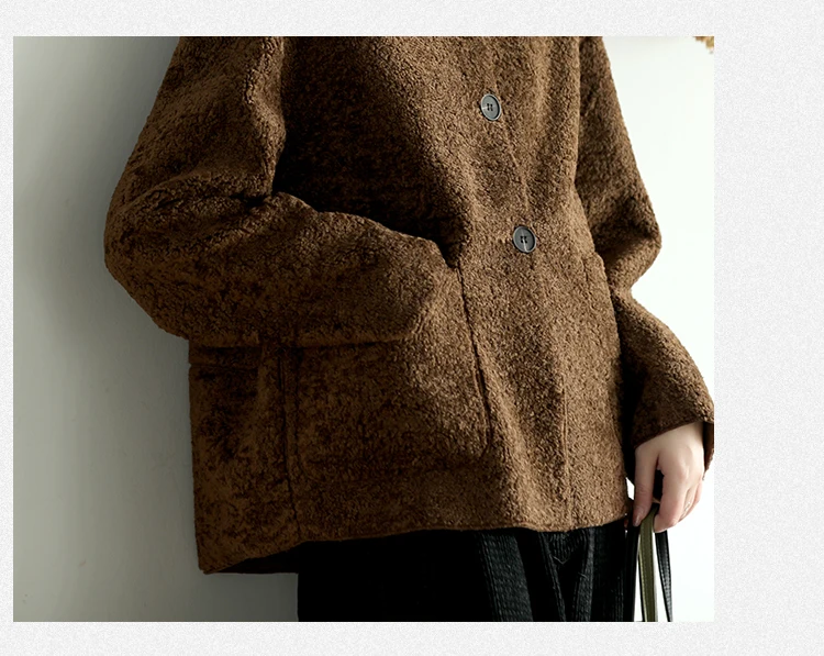 Autumn Winter Jackets Women Fashion Loose Blended Coat New Ladies Cardigan Tops Pocket Long-sleeved Mori Girl Jackets