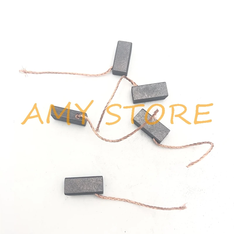 2/5/10/20/50pcs Wire Leads 4x6x12/13mm Generic Electric Generator Motor Tool Carbon Brushes Alternator Power Tool