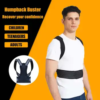 

Unisex Brace Support Belt Adjustable Back Posture Corrector Clavicle Spine Back Shoulder Lumbar Posture Correction