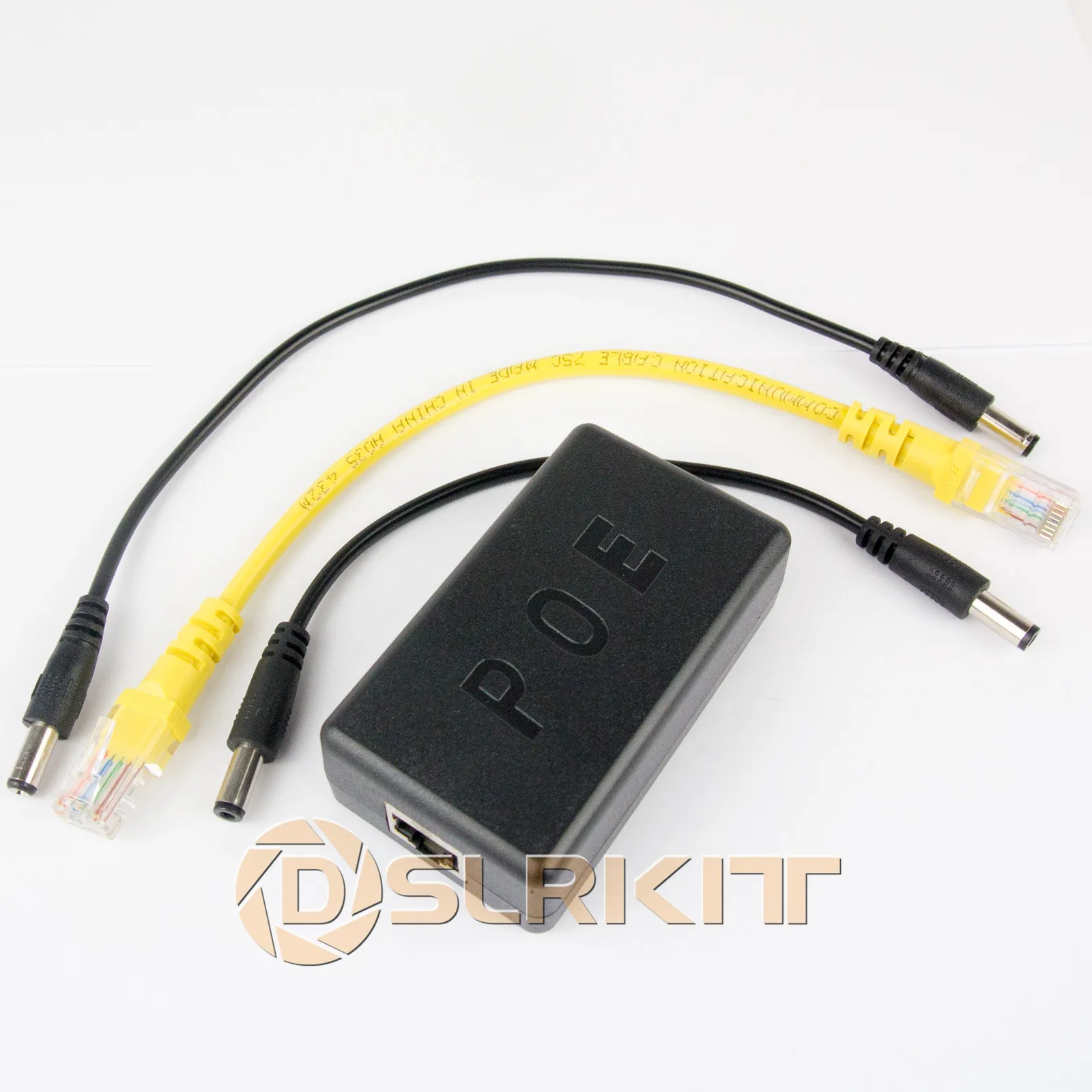Gigabit 802.3at 24Watt PoE activo Splitter 48V a 12V 2A Power Over Ethernet