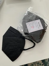 Mascarillas negras FPP2 KN95 de 5 capas, máscaras protectoras reutilizables, blancas, FPP2, FPP2, FPP2, FFPP3, 10-100 Uds.