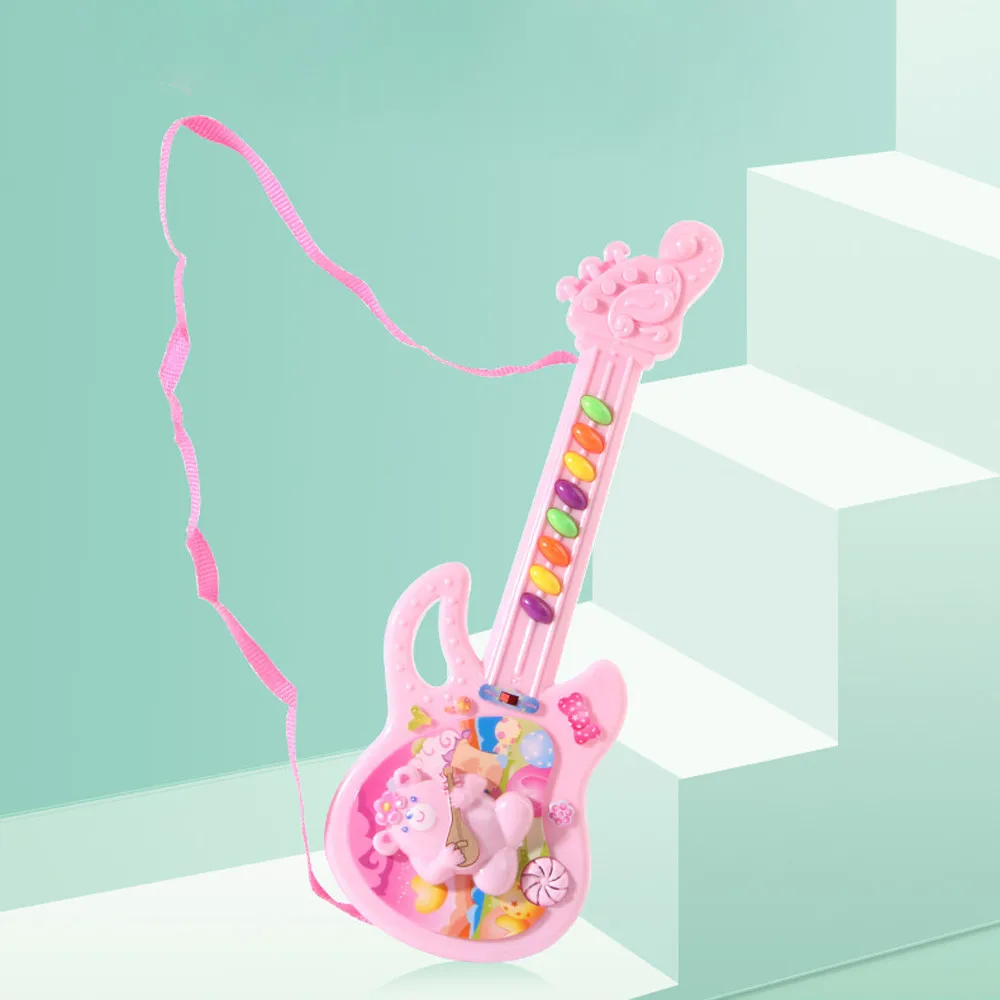 Музыкальная гитара, игрушка для мальчиков и девочек, обучающая игра для малышей, развивающая, живая электронная игрушка, игрушки для детей, гитара zabawki dla dzieci
