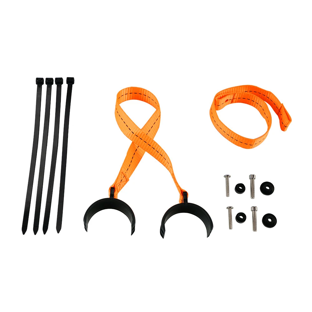 Black Front Rear Lift Pull Strap Kit Compatible With Lebanon