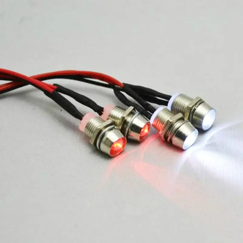 4pcs LED Light Set Headlight Taillight for Rc Car Truck Tank HSP Tamiya D3 | Игрушки и хобби
