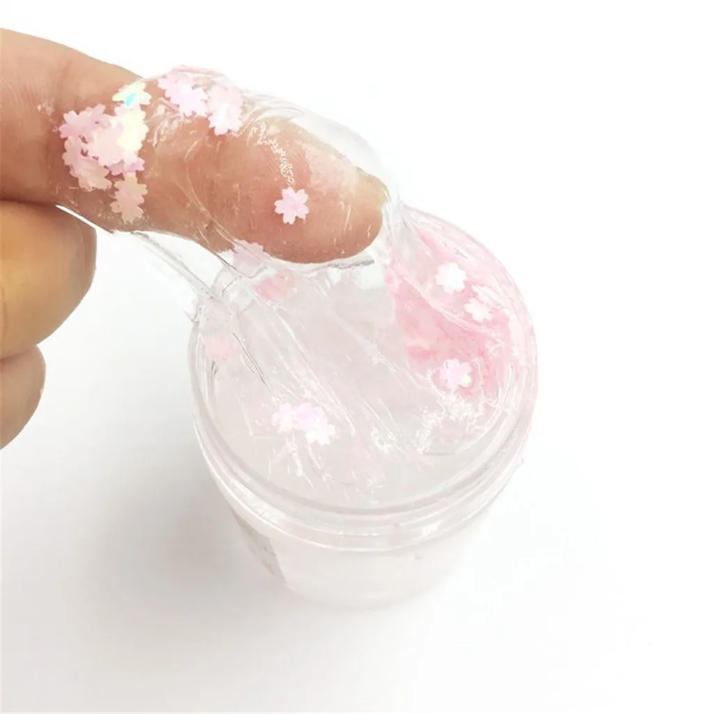 6 Pcs New Flower Mud DIY Slime Charms Gum Polymer Clay Antistress Transparent Crystal Glue Glitter for Slime #D