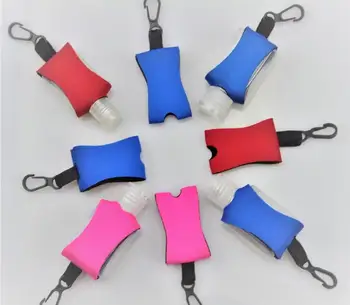 

100pcs Hand Sanitizer Bottle Sleeves Neoprene Hand Sanitizer Gel Holder With Fashion Full Printing SN2841
