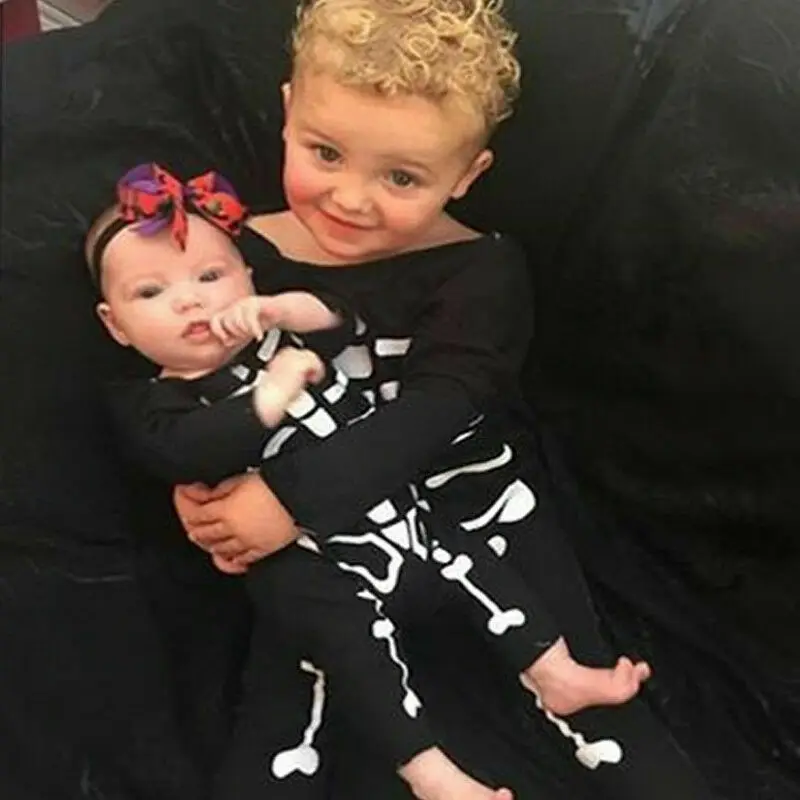 Newborn Baby Boy Girl Halloween Romper Playsuit Cotton Outfits Costume NEW