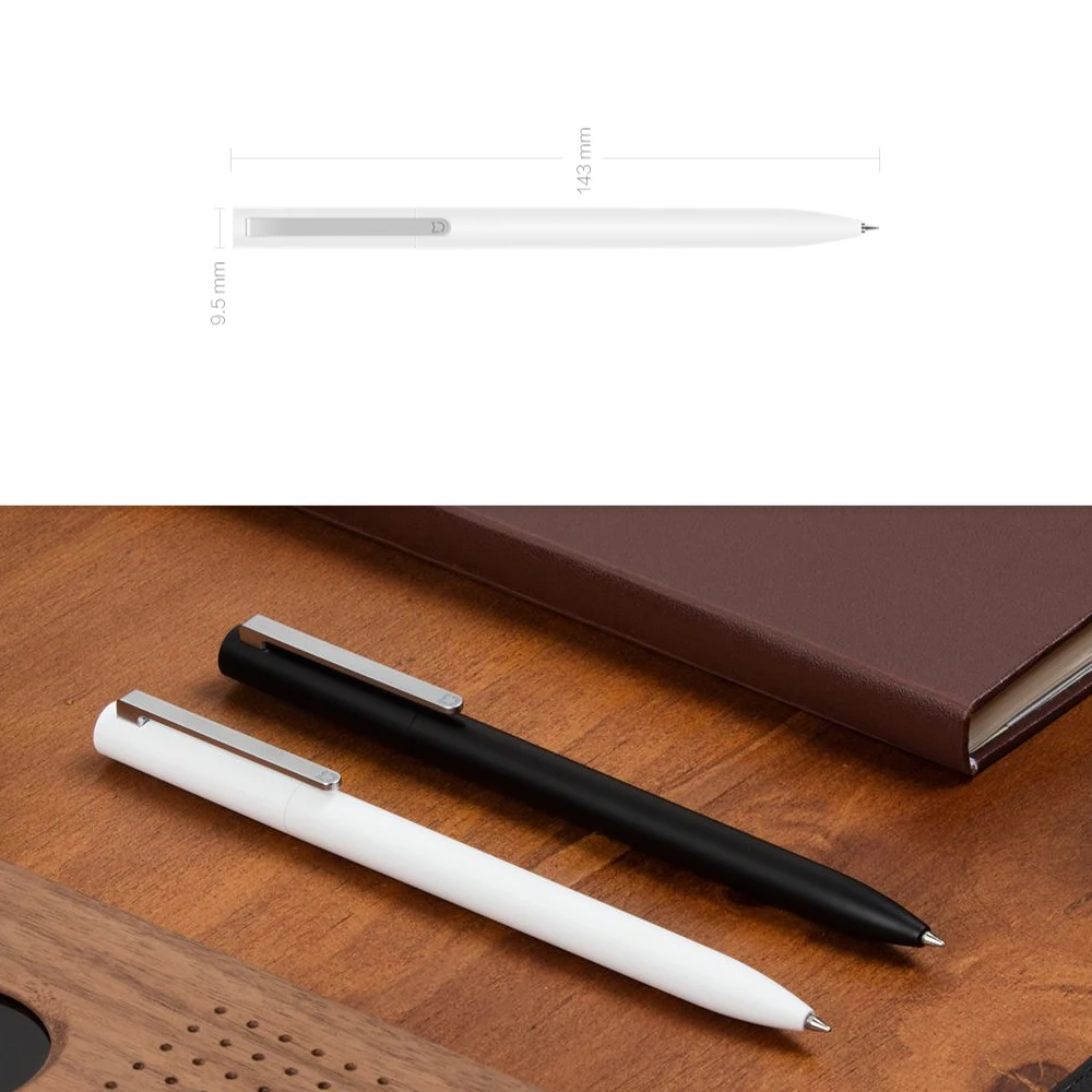 Xiao mi jia Оригинальное чернильное перо mi Pen 9,5 мм ручка для подписи PREMEC гладкая швейцарская заправка mi Kuni японские чернила(черный/синий) лучший подарок