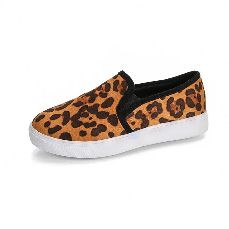 Бренд Для женщин лоферы с рисунком «змеиная кожа» обувь на плоской подошве повседневная женская обувь на платформе женская обувь на толстой подошве; размеры 35–43 - Цвет: Leopard